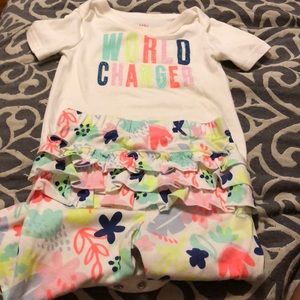 Baby girl matching set 6-9 months